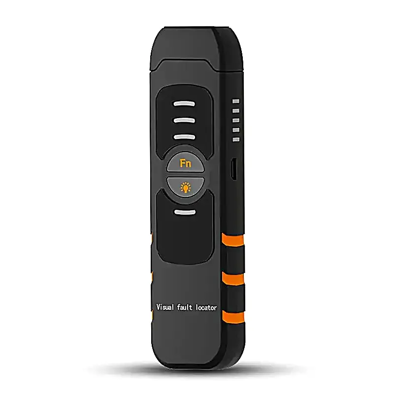 Visual Fault Locator Fiber Optic Laser Pen, Rechargeable 30mW Red Light Cable Tester with LED Power Display & Flashlight