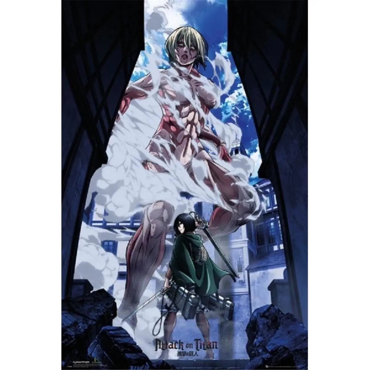 212 MAIN Attack On Titan Part 2 Character Scene Manga Wall Poster Print - 24x36 in Artistic Photo Paper, Otaku Style Room Decor, House Gift for Manga Fans, Anime Gift Ideas