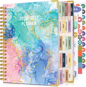 Planner 2025-2027,21 Months Weekly and Monthly Daily Planner from October 2025 - June 2027, 8.5" x 11" A4 Large Hardcover with Tabs