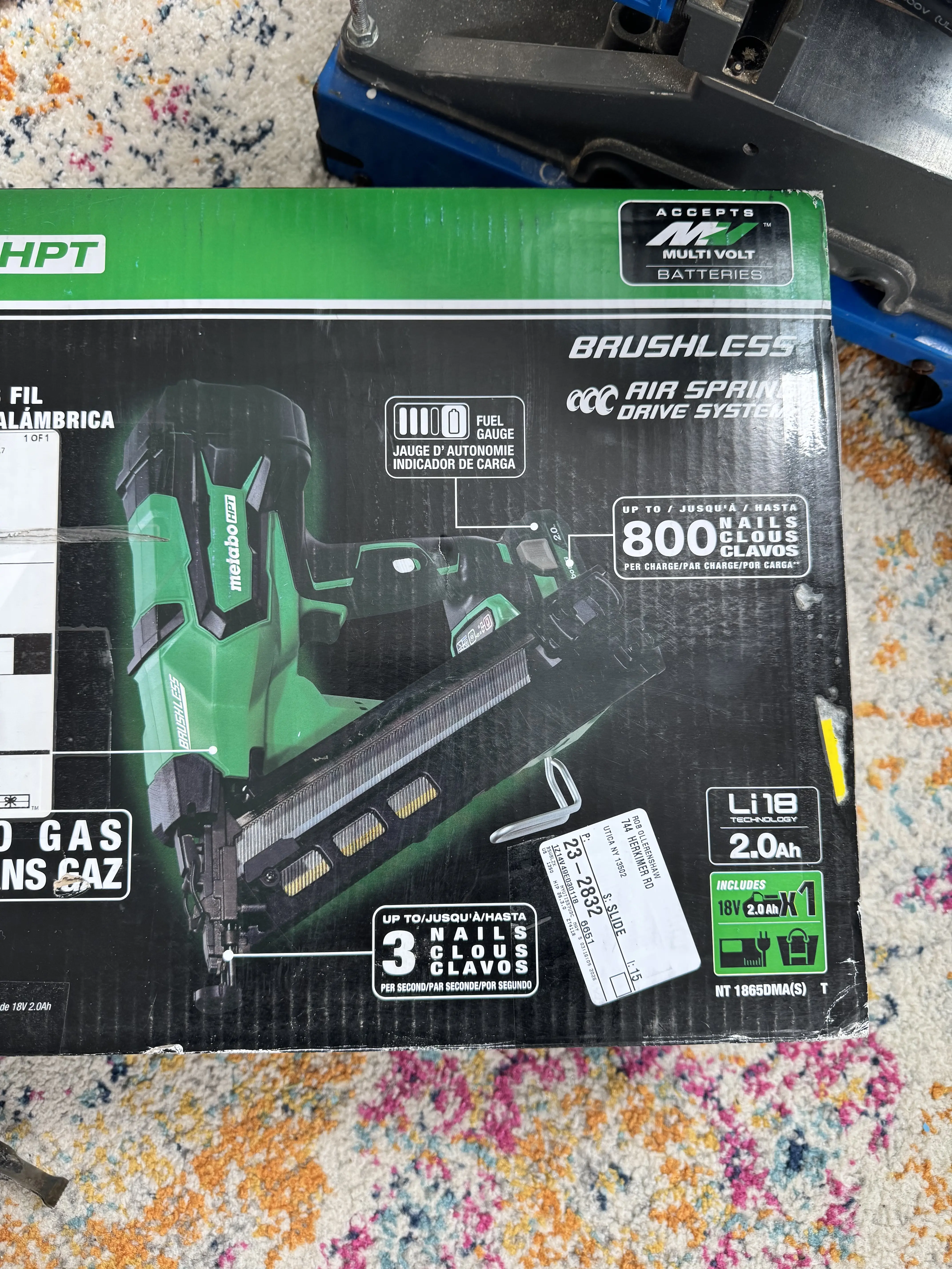 metabo HPT 34 degree 15ga finish nailer 2