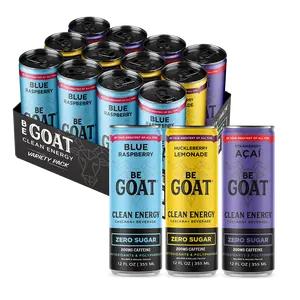 BeGoat Clean Energy Drinks Zero Sugar Variety Pack