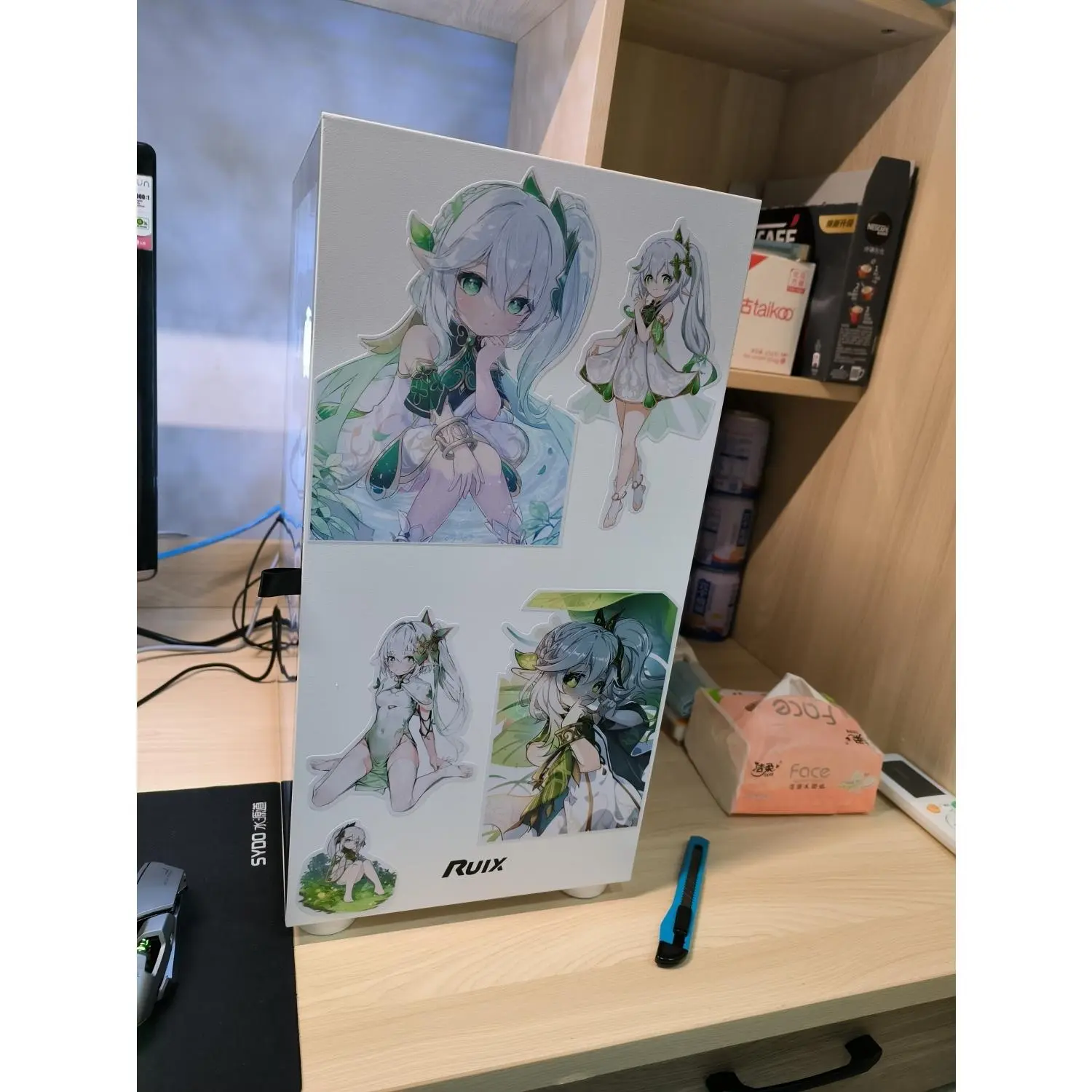 Project Sekai Colorful Stage Akiyama Mizuki Anime Water Glasses Cup Waterproof Sticker Car Cell Phone Motorcycle Tablet Stickers