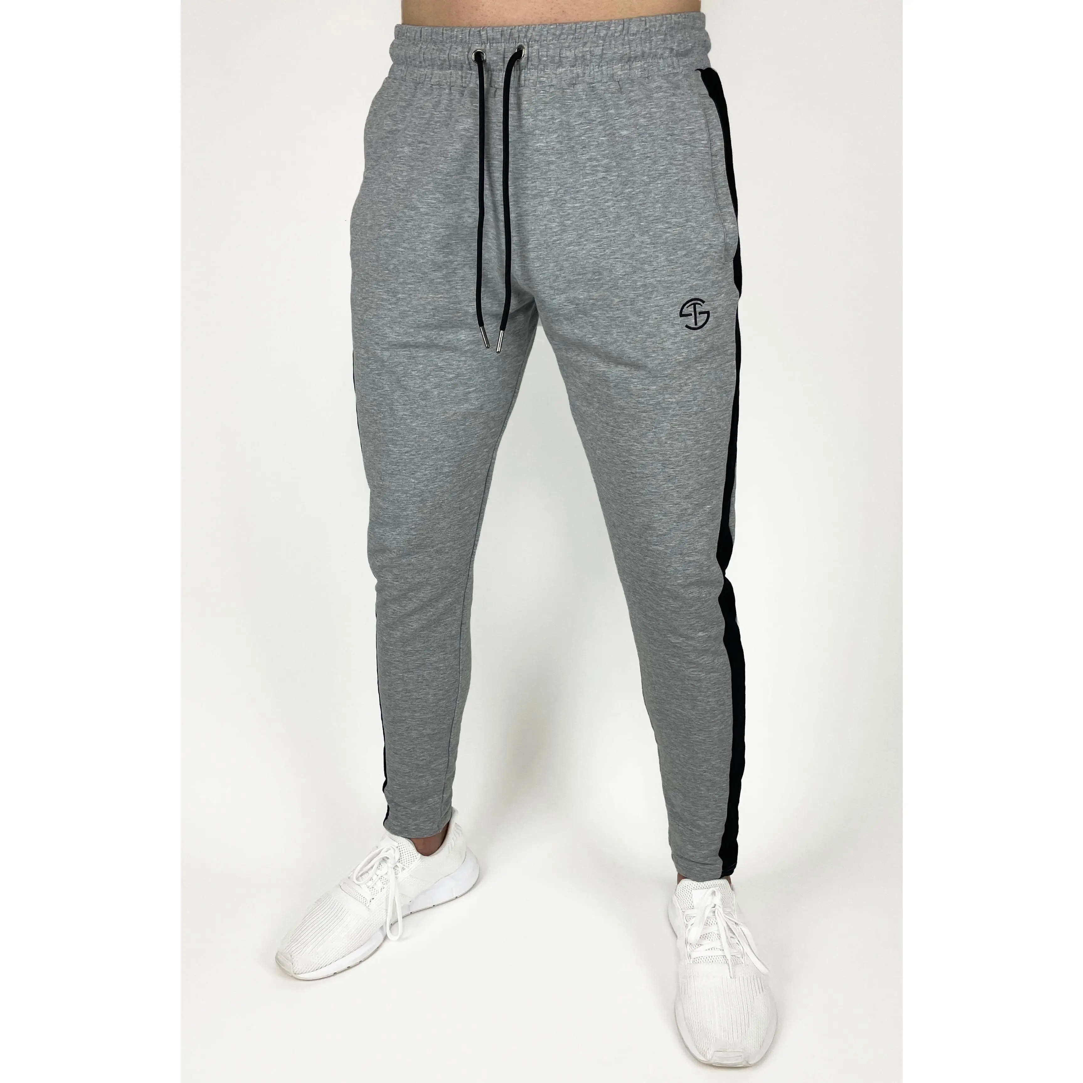 Stretch Joggers - Grey Striped