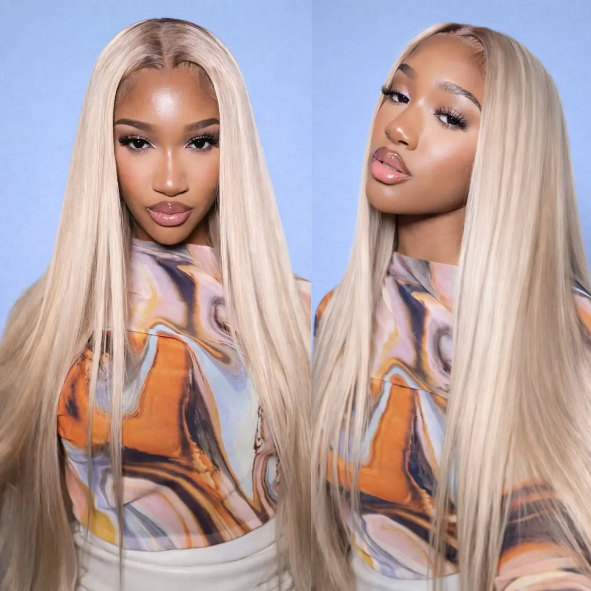 Alipeal Wigs Glueless Ash Blonde #18/613 Straight 5x5 Lace Closure Wigs with Drawstring Ready to Go Human Hair Pre Cut Pre Plucked Lace #SummerFinds