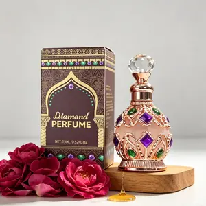 15ML Arab Perfume Pheromone Oil - Dubai Subtle Essential Oil, Original Fragrance Arabian Scent Floral Woody Fragrance Eau de Cologne Oil for Men and Women, Dating Traveling Home