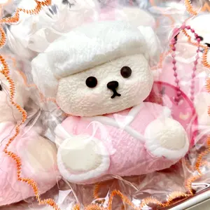【Buy 3 get 1 free】Sitting Towel Bear taba squishy Food-Grade Silicone Slow-Rising Rebound Squishy Fidget Toys for Stress Relief - Soft Squeeze Toys with Thick Creamy Slime Texture, Handmade Non-Toxic Sensory Toys Rubber