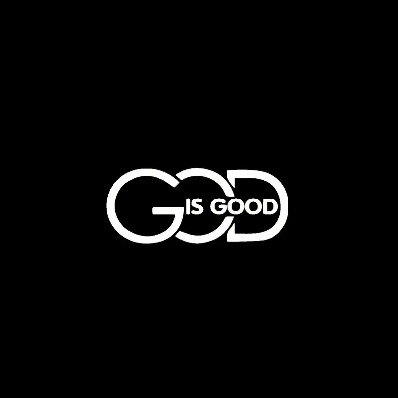 God Is Good Car Sticker, Automobile Decals, Vehicle Exterior Decoration, Cool Car Decoration, Durable Self-Adhesive Pe Material, Waterproof for Laptops Trucks Windows, RV Vinyl Decal
