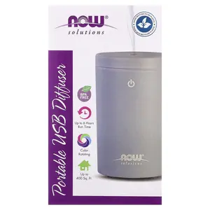 NOW Foods Solutions, Portable USB Oil Diffuser, 1 Diffuser