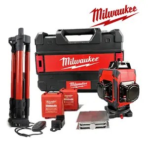 Milwaukee 16 Lines 360° Green Laser Level Kit for Contractors | High-Visibility Set for Outdoor & Jobsite Layout ️