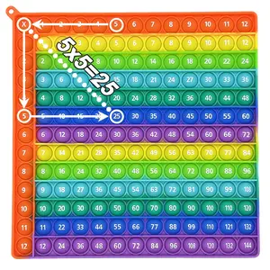 Multiplication Math Game, 12x12 Multiplication Table Learning Board Game, Math Teaching Toy, Math Learning Tool, Gift