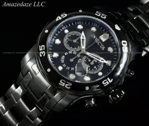 NEW Invicta Mens Combat Pro Diver Scuba VD53 Chronograph Stainless Steel Watch -0076