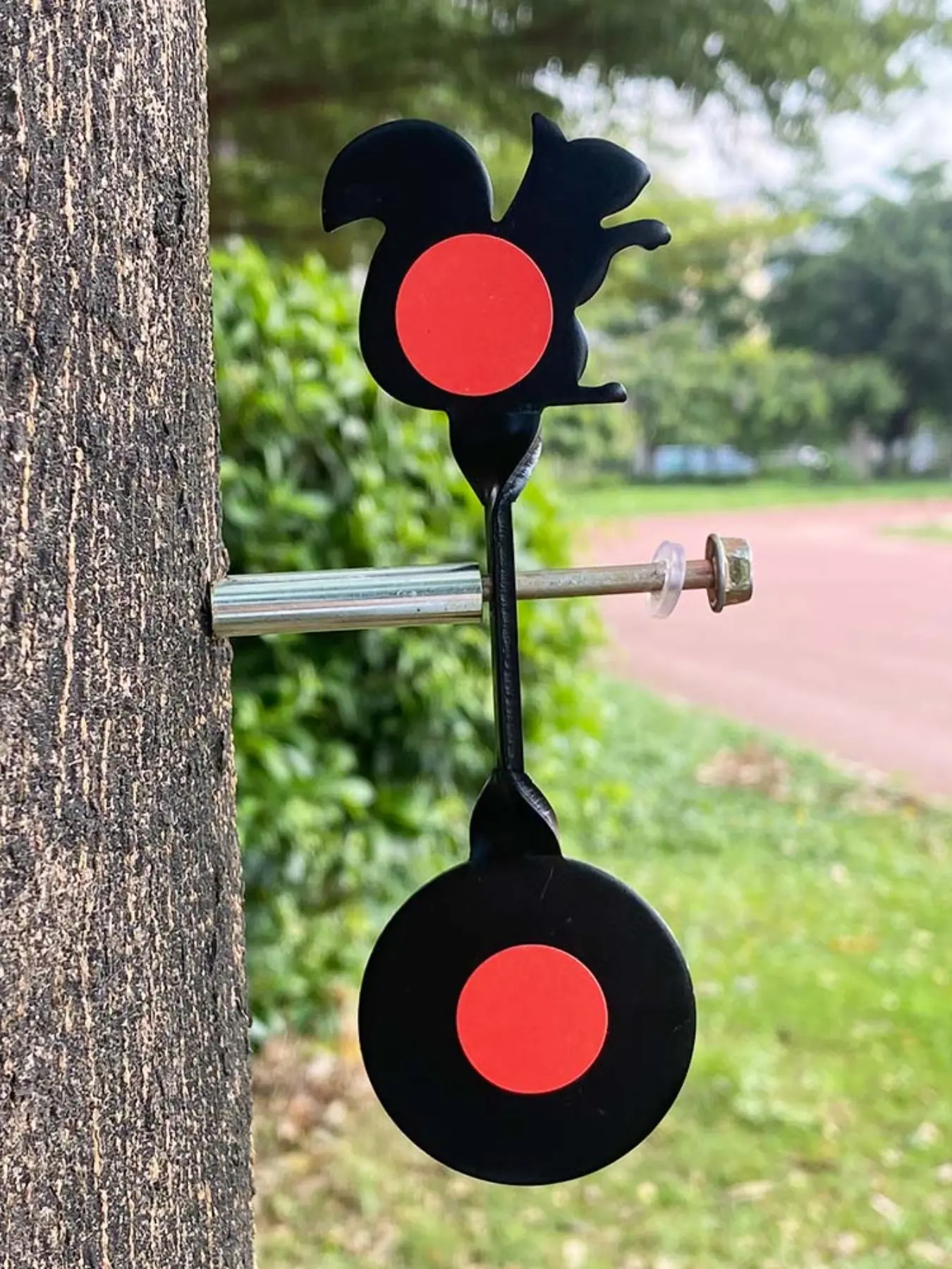 Metal Target Tree Shooting Post Rotating with Accessories, Durable Metal Material, Ideal for Outdoor & Indoor Sport Use, Perfect Gift Idea