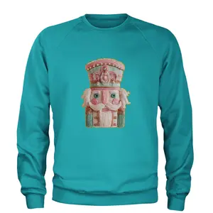 Vintage Nutcracker Embroidery Art Soft Cottagecore Adult Crewneck Sweatshirt