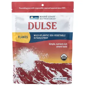 Maine Coast Sea Vegetables Dulse Flakes, 4 oz (113 g) Maine Coast Sea Vegetables Dulse Flakes, 4 oz (113 g)