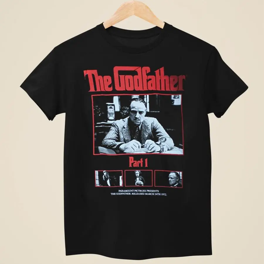 The Godfather Adult New T-Shirt - Part 1 Movie still Boxes Vintage Streetwear Tee HGA04809