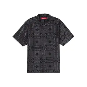 Supreme Tray Jacquard S/S Shirt Black (men) by StockX