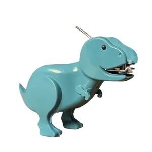 T-Rex Dinosaur Nail Clipper - Fun Ergonomic Design with Clear Line of Sight & Removable Metal Clipper for Kids & Adults Silicone Durable