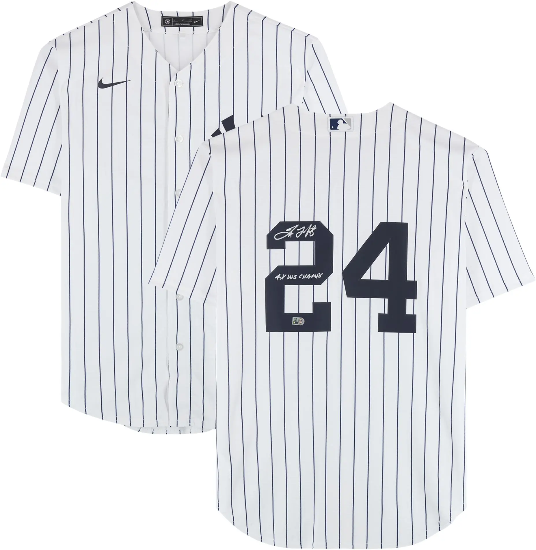 Tino Martinez New York Yankees Autographed White Nike Replica Jersey with "4X WS Champs" Inscription - Fanatics Authentic Certified