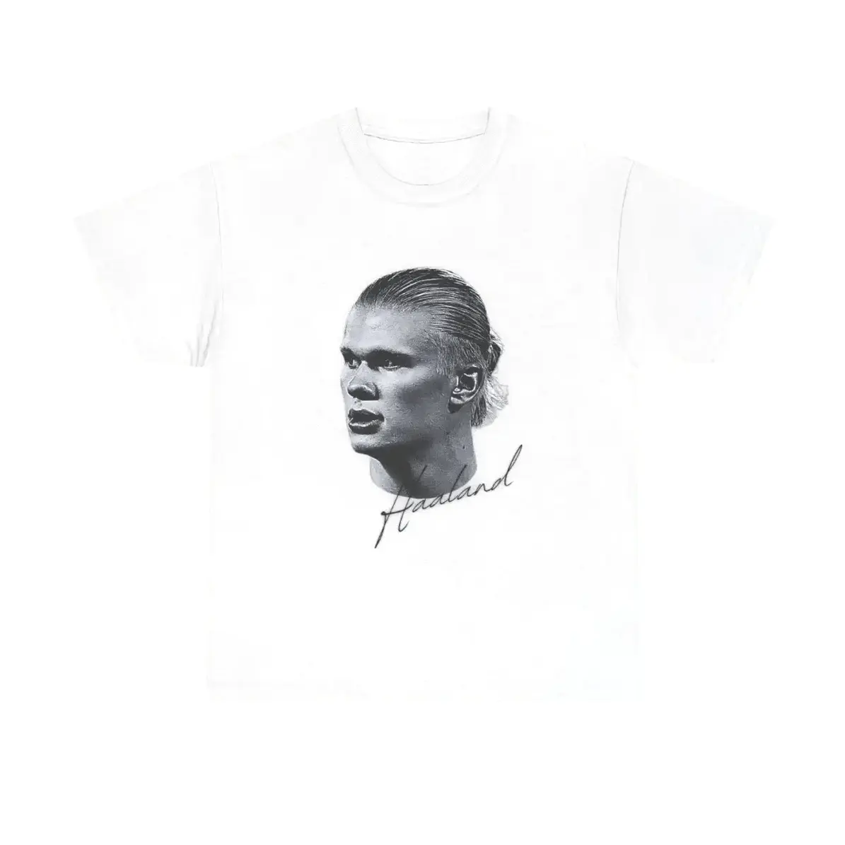 Big Head Erling Haaland T-Shirt Erling Haaland Signature Vintage Graphic Tees Unisex Soccer Shirt Sport Merch Footba Ultra Comfy Cotton Tee
