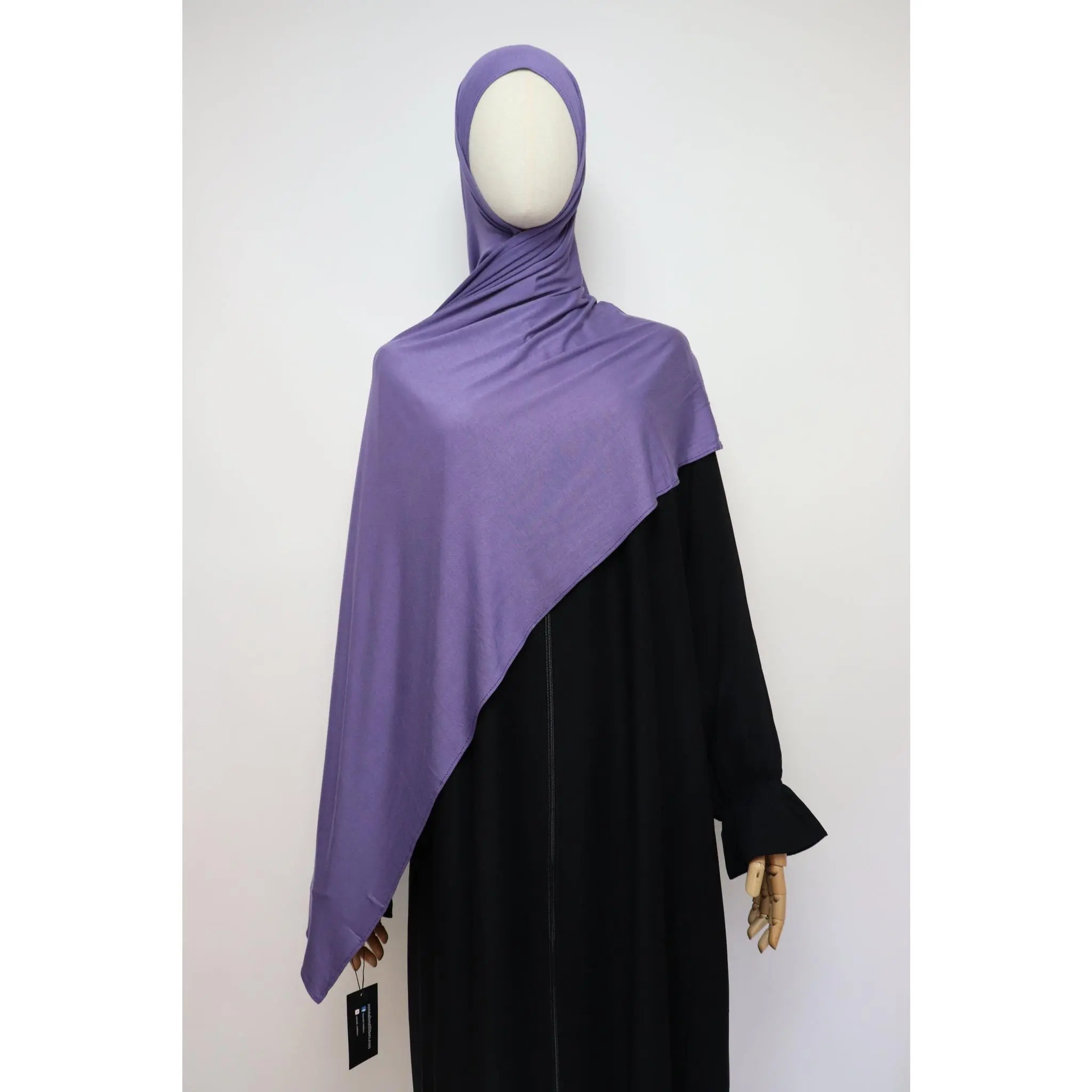 Premium Bamboo Jersey Hijab - Dusty Purple