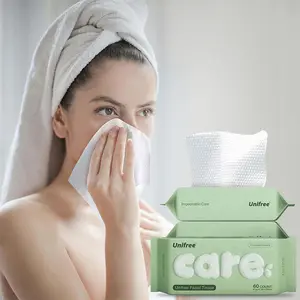 Unifree Face Towels Value Packs of 8 or 16 - 480 to 960 Ct, 100% Plant-Based Fiber Biodegradable, Highly Absorbent, Soft Comfortable for Skincare exfoliating facial superabsorbent hotel disposable towel