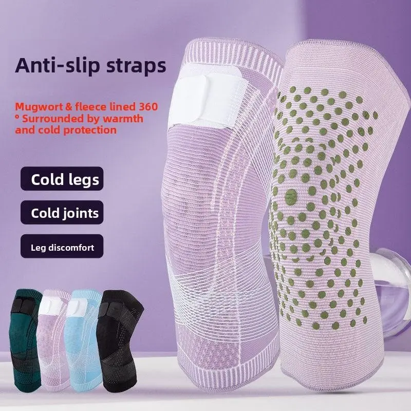 Heat Copper-Infused Nylon Sporty Protective Gear Knee Strap Sleeve - Breathable Basketball/Soccer Knee Protector with Balaclava, Zip Magnetic Pink Switch Neck Warmth Jacket, Dirt-Resistant Back Visor, Polycarbonate Anti-Reflective Vent Lenses