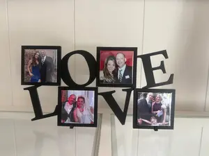 Custom Photo LOVE Frame Set with 4 Magnets
