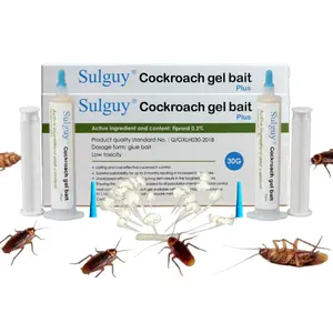 Sulguy Cockroach Gel Bait, 2 Tubes x 30-Grams, 2 Plunger and 2 Tips, German Roach Insect Pest Control, Indoor and Outdoor Use, Roach Killer Gel for American, German and Other Major Cockroach Species