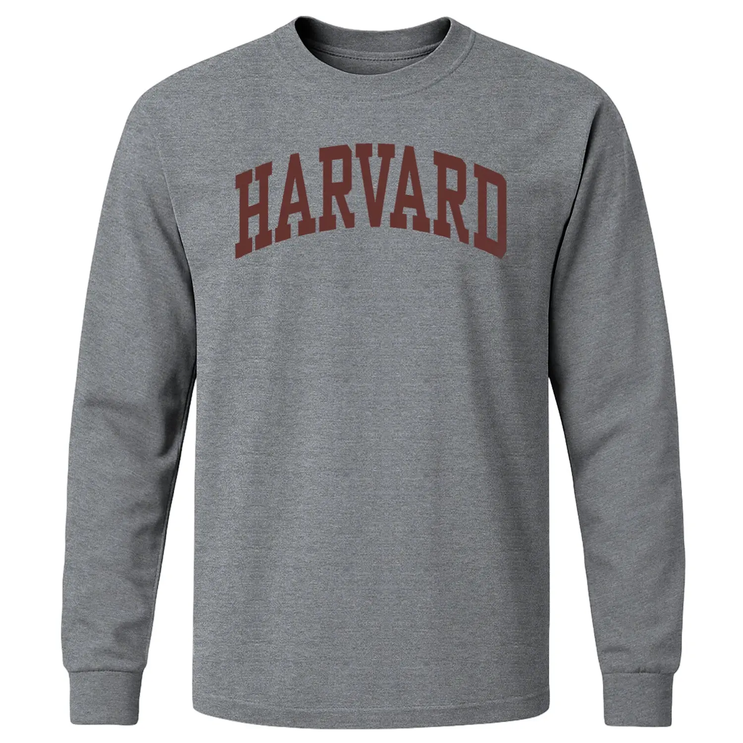 Harvard Long Sleeve T-Shirt Classic (Charcoal Grey)