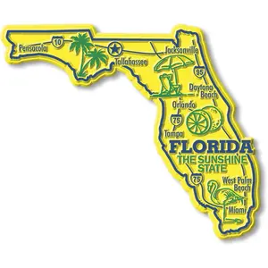 Florida Giant State Magnet by Classic Magnets, 4.8" x 4"