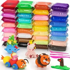 36 Color Clay Air-dried Clay Set Ultra Light Plastic Clay with Carving Tools DIY Crafts Gifts Children Non-Toxic Modeling Fun