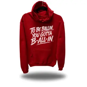 BALLIN RED HOODIE