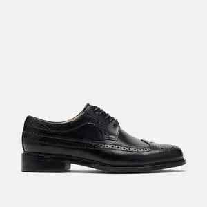 Alistair Black Calf Leather Longwings