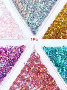 1Pcs Starry Resin Sequins Shiny Four-pointed Star Glitter For Epoxy Resin Filling UV Silicone Mold Filler DIY Crystal Crafts Handmade Star Shape High Shine All Season