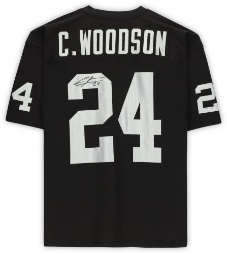Charles Woodson Oakland Raiders Mitchell & Ness Black Authentic Throwback Jersey - Fanatics Authentic Certified