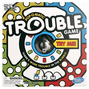 Hasbro Trouble Board Game, Board Game for 2 to 4 Players, for Kids Ages 5 and Up, Gift for children, Family board game, board games