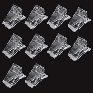 Nail Tips Clip for Quick Building Polygel nail forms Nail clips for polygel Finger Nail Extension  Manicure Nail Art Tool