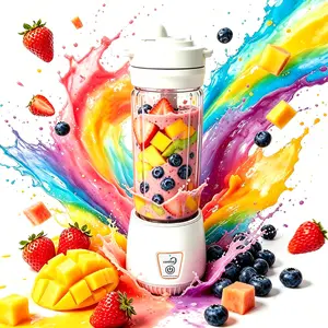 Conlilai Portable Hydrogen Water Blender, Cordless 4000mAh Juicer with Dual Lids for Smoothies, Juices & Shakes summerwins