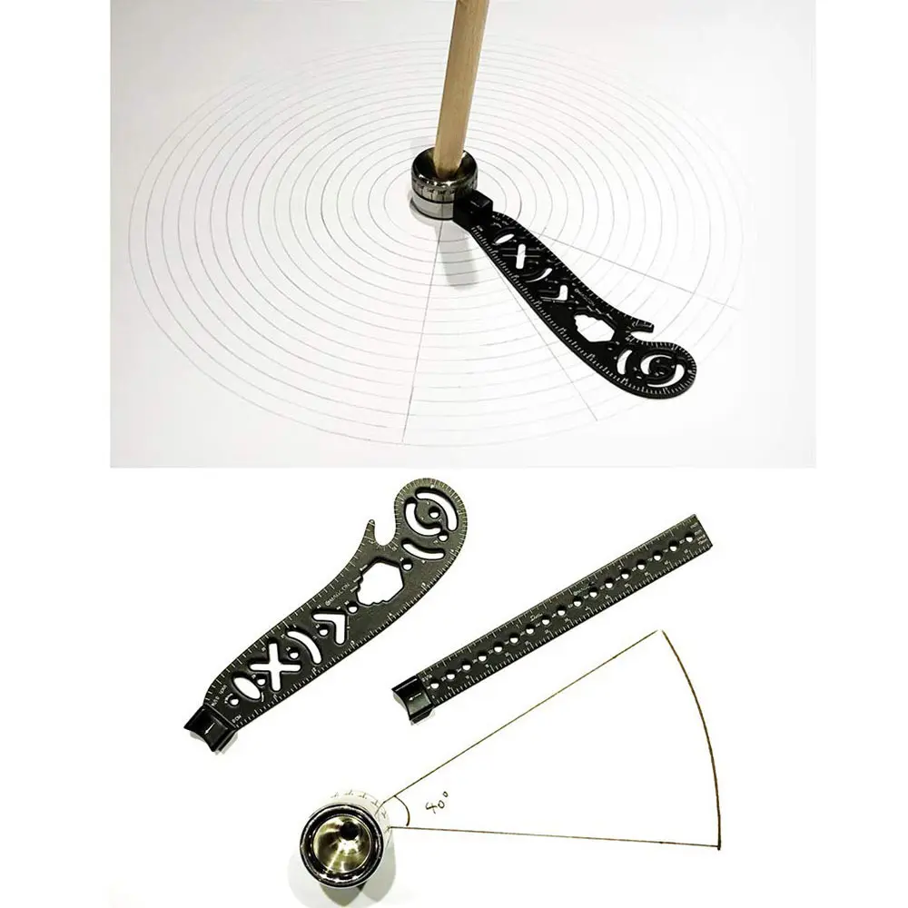 Adjustable Metal Circle Drawing Tool Set - Precision Scribe Tool Kit for DIY Craft Work, Office Drafting Compasses for Handcraft Enthusiasts