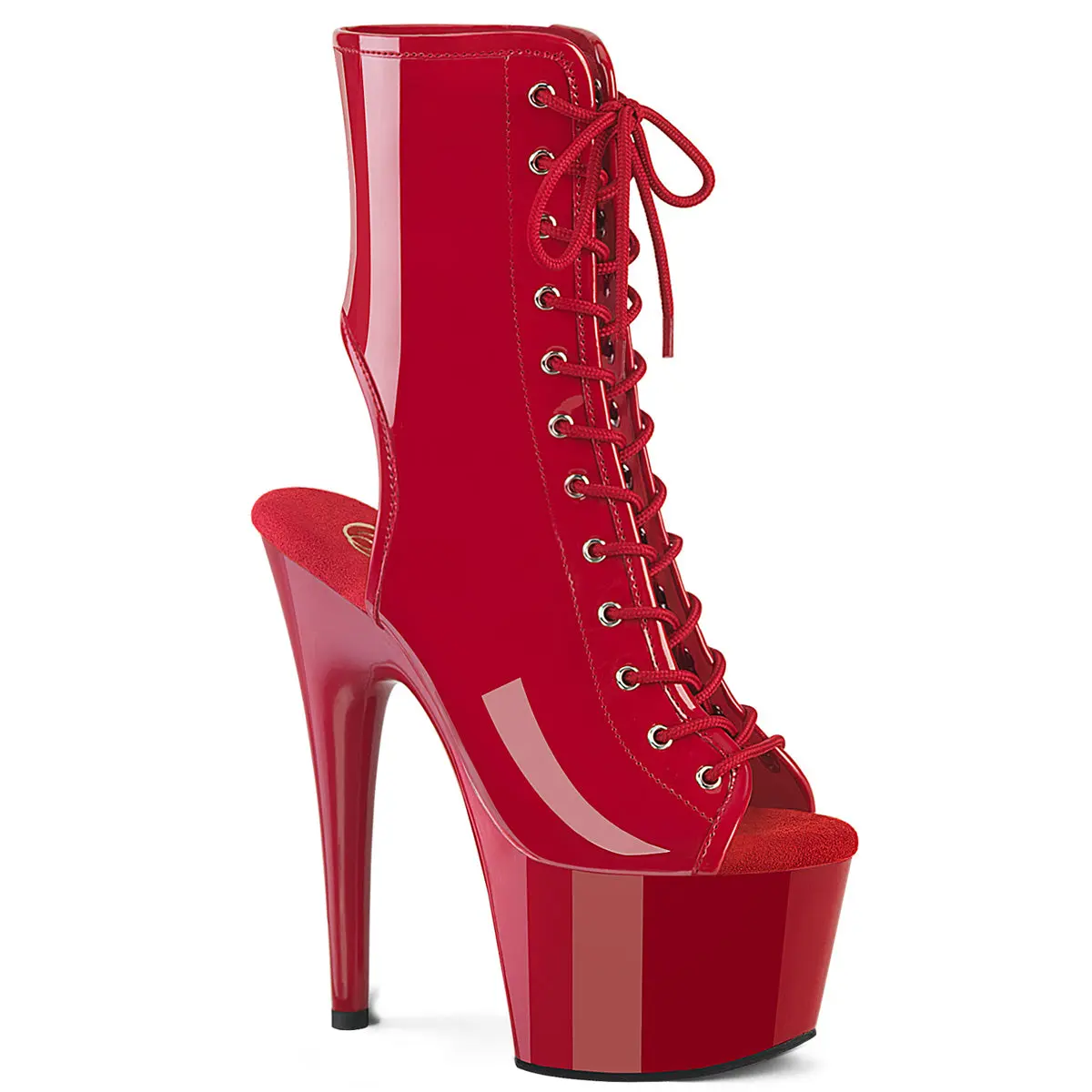 Pleaser Adore-1016 Women's Lace-Up High Heel Platform Boot - Elegant All-Seasons Footwear, Shoe, Statement Shoes