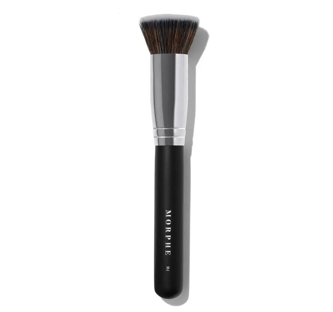 Morphe M6 Pro Flat Buffer Brush Makeup Brush, Synthetic Bristles, Sealed