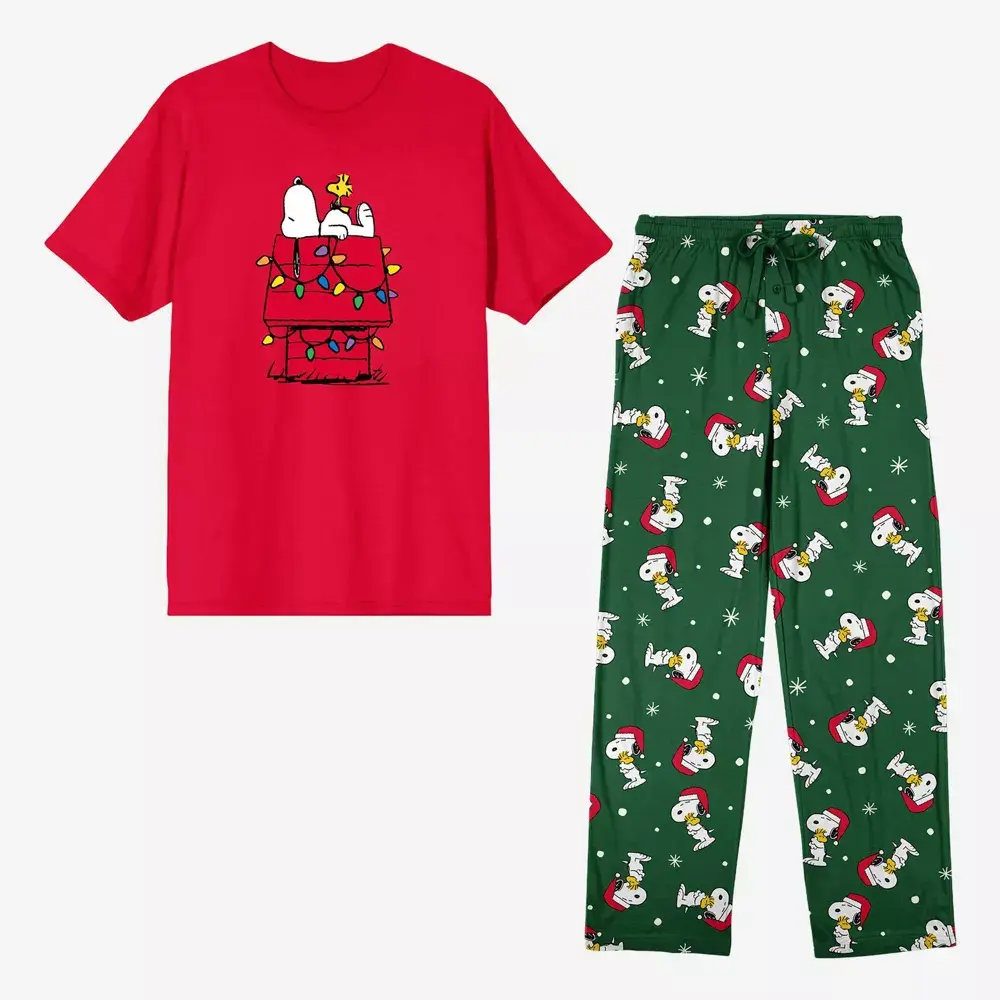 Men's Snoopy Holiday Lounge Set Men's Snoopy Holiday Lounge Set
