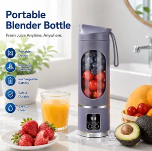 Portable fresh fruit juicer, this blender lets you make healthy drinks anywhere—perfect for travel or office use. Smart time display, 12 blades, and powerful mixing performance. Digital Multifunction Juicer Blender – Father’s Day Gift