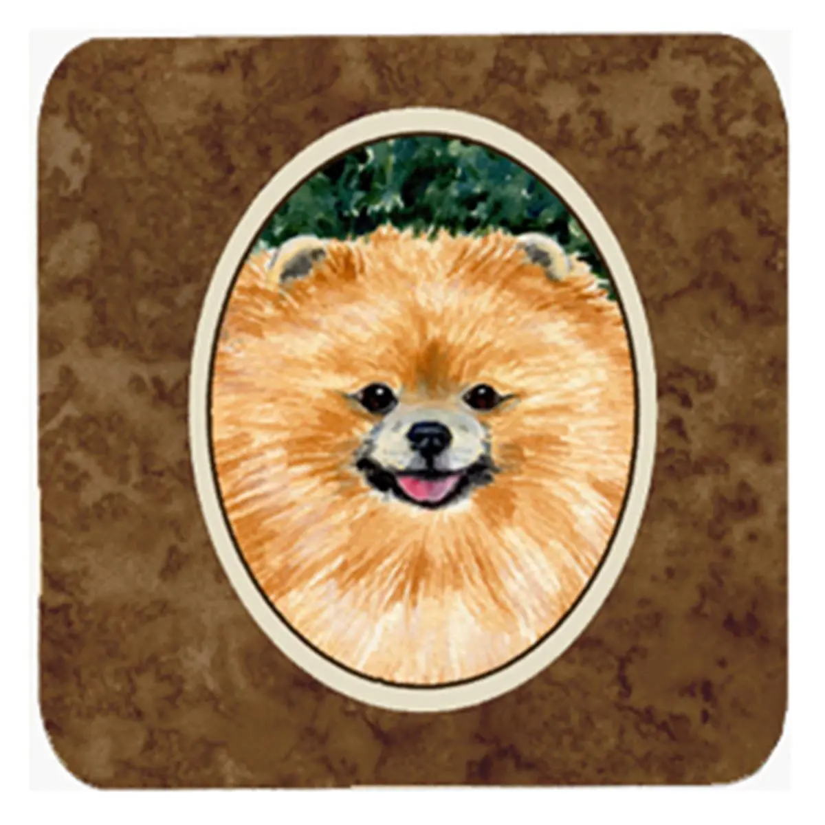 Pomeranian Foam Coasters, Set - 4
