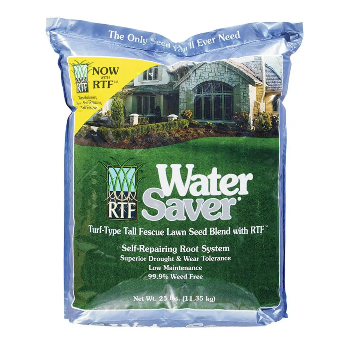 212 MAIN Barenbrug USA Drought-Resistant Self-Repairing Tall Fescue Turf Grass Seeds, 25 lbs, for Outdoor Lawns