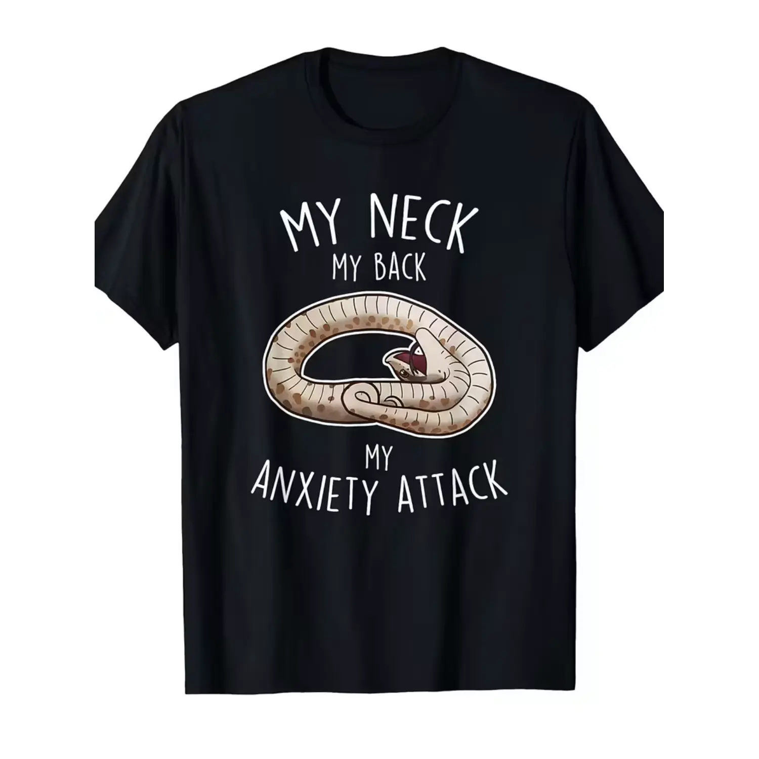 Hognose Snake Funny Cute Pet Reptile Lover T-Shirt - Unisex Summer Style 2026, Lightweight Short-Sleeve Graphic Tee