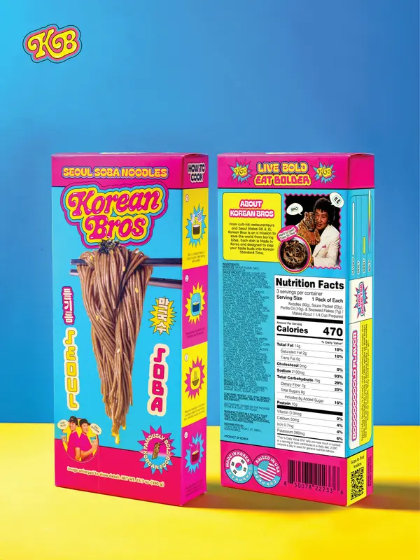 Seoul Soba Noodles - A.K.A The Viral K-Pop Noodles (3 Pack