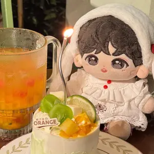 10cm 20cm Cotton Doll Clothes Furry Long-Eared Bunny Pajamas Series Cute Dress Set Dressing Toys For Doll Clothing Decoration