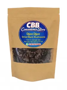 Djon Djon Dried Black Mushrooms - Authentic from Haiti – Riz Djon Djon, Rice, Soup & Stew – 100% Natural, - 1 oz