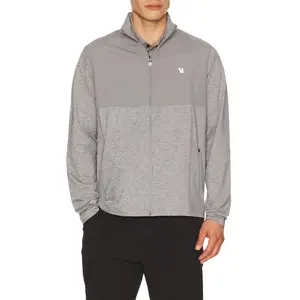Vuori Sunday Element Track Jacket in Grey Heather Vuori Sunday Element Track Jacket in Grey Heather